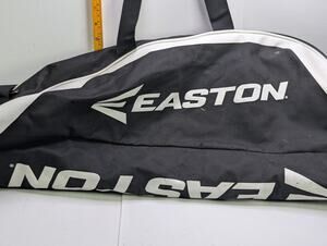 Easton Baseball Softball Bat Equipment Bag Black White Carry Duffel Used